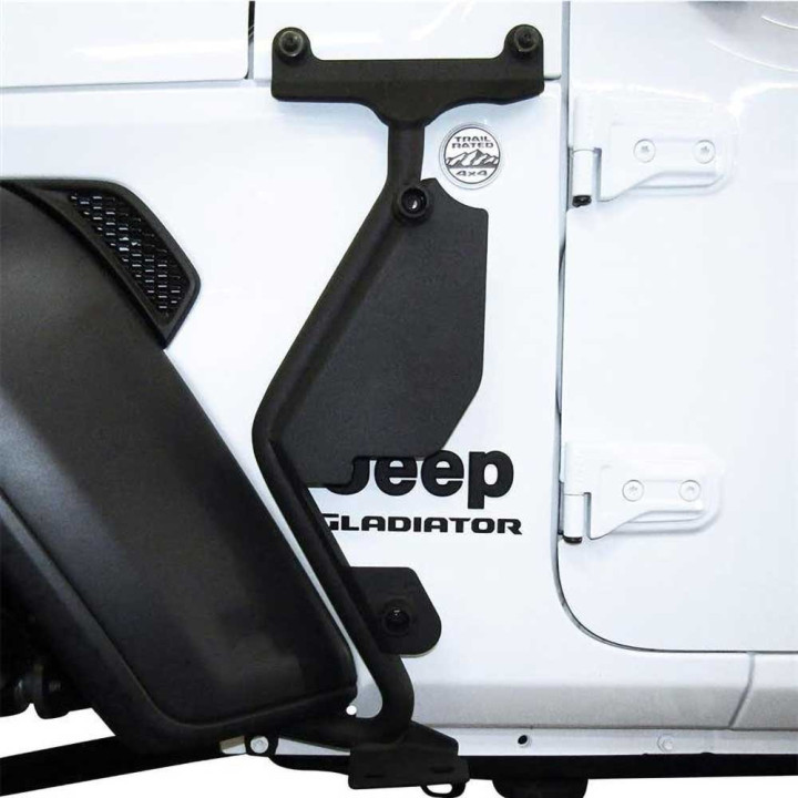Front Driver Side Exterior Jack Mount, Go Rhino, Jeep Gladiator 2020 - Present, Jeep Wrangler 2018 - Present - EDK.ro