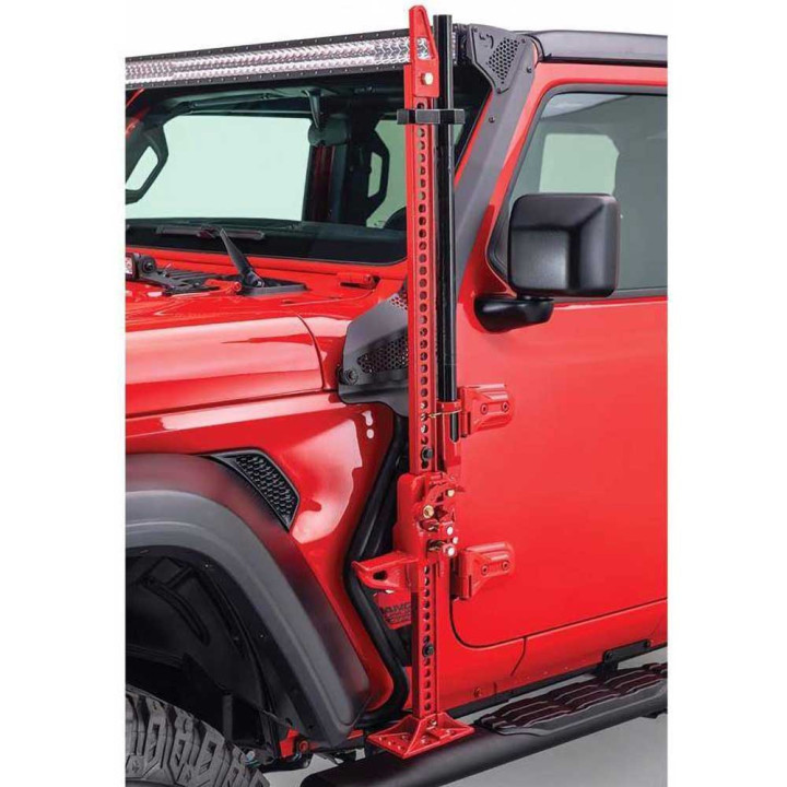 Front Driver Side Exterior Jack Mount, Go Rhino, Jeep Gladiator 2020 - Present, Jeep Wrangler 2018 - Present - EDK.ro