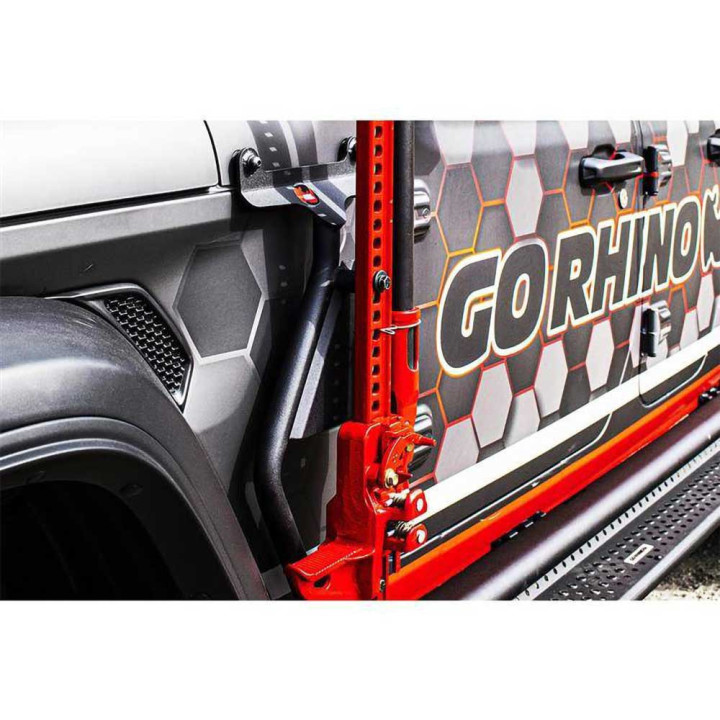 Suport Cric Exterior Față Partea Șoferului, Go Rhino, Jeep Gladiator 2020 - Prezent, Jeep Wrangler 2018 - Prezent - EDK.ro