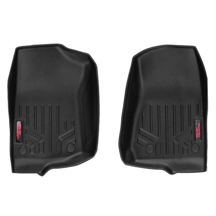Front Floor Mats, Rough Country, Jeep Gladiator / Wrangler 2018 - Present - EDK.ro