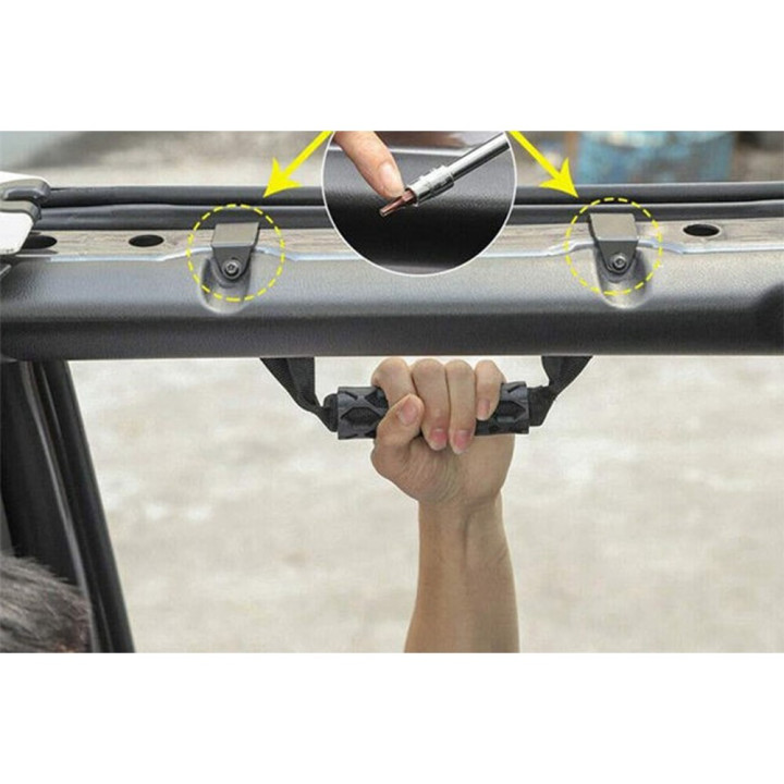 Front and Rear Grab Handles, OFD, Jeep Gladiator / Wrangler 2018 - Present - EDK.ro