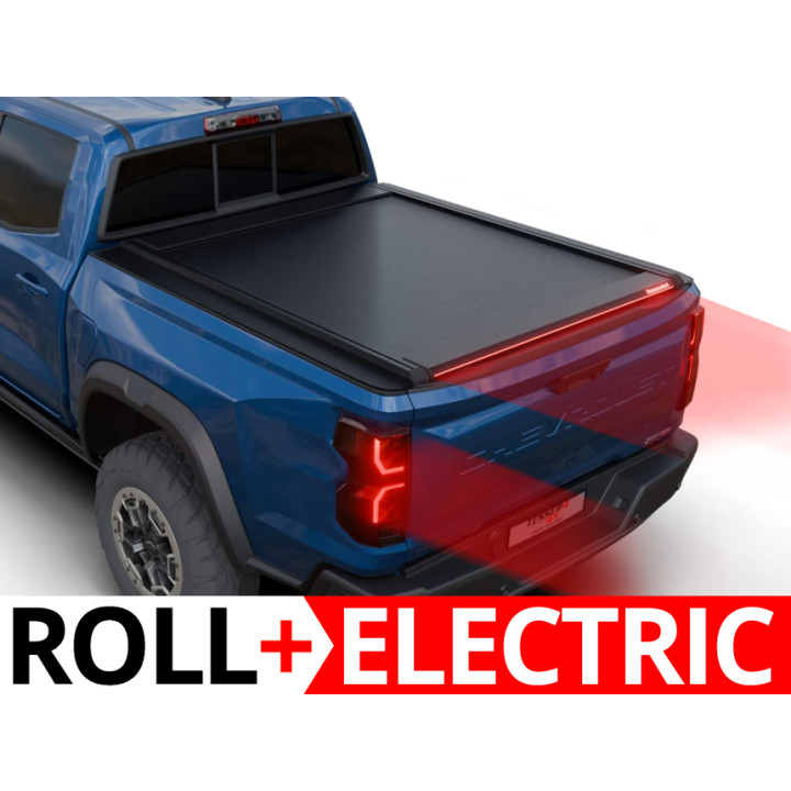 Electronically Assisted Roll Top Tonneau Bed Cover, Tessera 4x4 Roll+, Chevrolet Colorado 2023 - Present - EDK.ro
