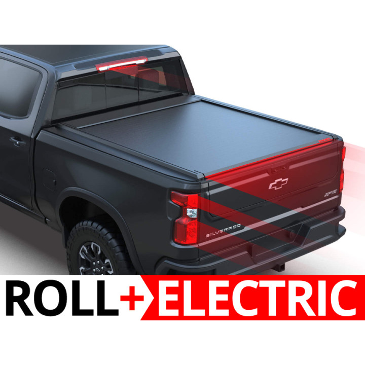 Electronically Assisted Roll Top Tonneau Bed Cover, Tessera 4x4 Roll+, Chevrolet Silverado 1500 Bed Length 5.8 Feet 2019 - Prese