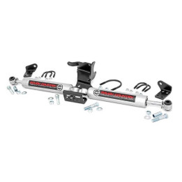 Dual Steering Stabilizer, Rough Country N3 Premium Lift 2.5-8 Inch, Jeep Gladiator 2020 - Present, Jeep Wrangler 2018 - Present 