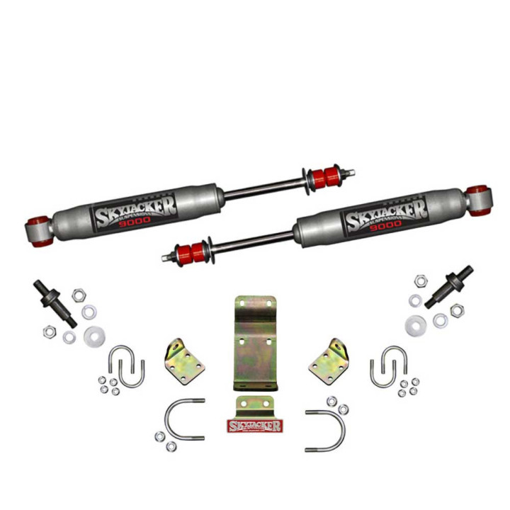 Dual Steering Stabilizer Silver, Skyjacker, Jeep Gladiator 2020 - Present, Jeep Wrangler 2018 - Present - EDK.ro