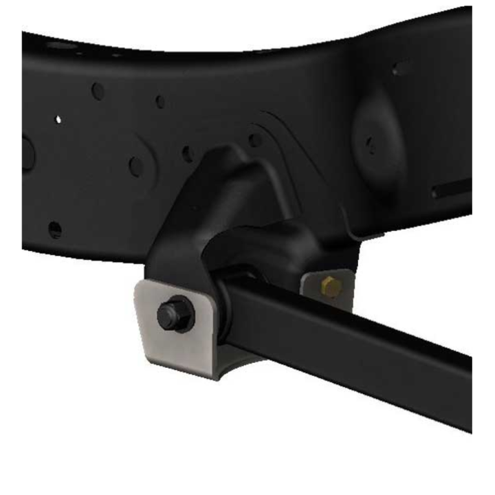Front Lower Control Arm Frame Skidplates, Barnes 4WD, Jeep Gladiator 2020 - Present, Jeep Wrangler 2018 - Present - EDK.ro