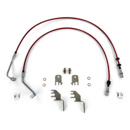 Front HD Brake Lines Kit 36 Inch, Clayton Off Road single piston caliper Lift 0-5 Inch, Jeep Gladiator 2020 - Present, Jeep Wran