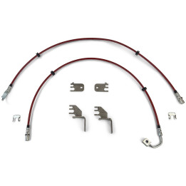 Front HD Brake Lines Kit 36 Inch, Clayton Off Road two piston caliper Lift 0-5 Inch, Jeep Gladiator 2020 - Present, Jeep Wrangle