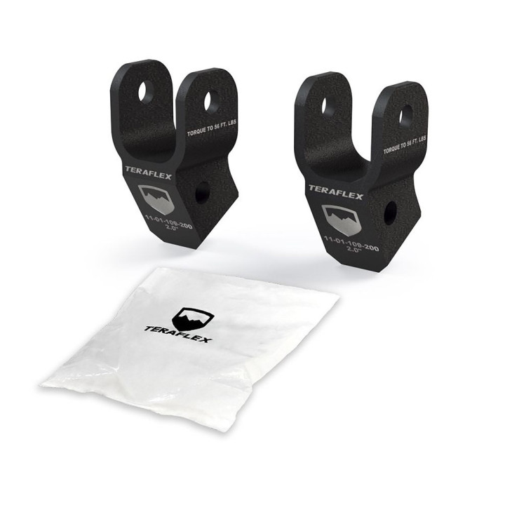 Kit Extensie Suport Amortizor Față, TeraFlex Lift 2-2.5 Inch, Jeep Gladiator 2020 - Prezent, Jeep Wrangler 2018 - Prezent - EDK.
