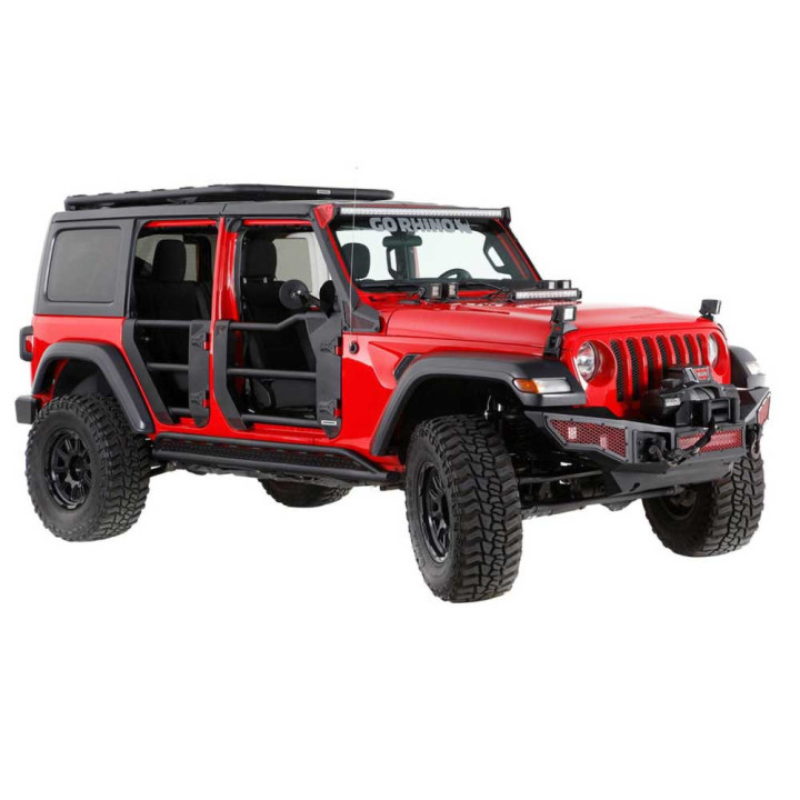 Front Tube Doors, Go Rhino Trailline, Jeep Gladiator / Wrangler 2018 - Present - EDK.ro