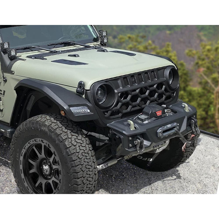 Grilă, Air Design Pro Performance Hexagon, Jeep Gladiator 2020 - Prezent, Jeep Wrangler 2018 - Prezent - EDK.ro