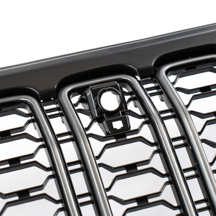 Grille with LED Lights and Camera Hole, OFD, Jeep Gladiator 2020 - Present, Jeep Wrangler 2018 - Present - EDK.ro