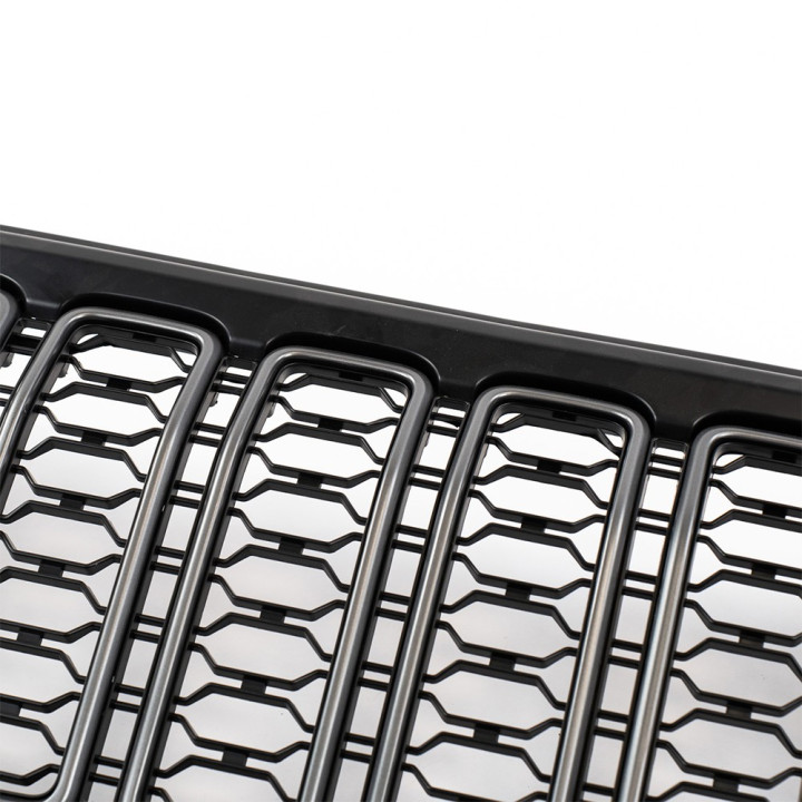 Grille with LED Lights and Camera Hole, OFD, Jeep Gladiator 2020 - Present, Jeep Wrangler 2018 - Present - EDK.ro