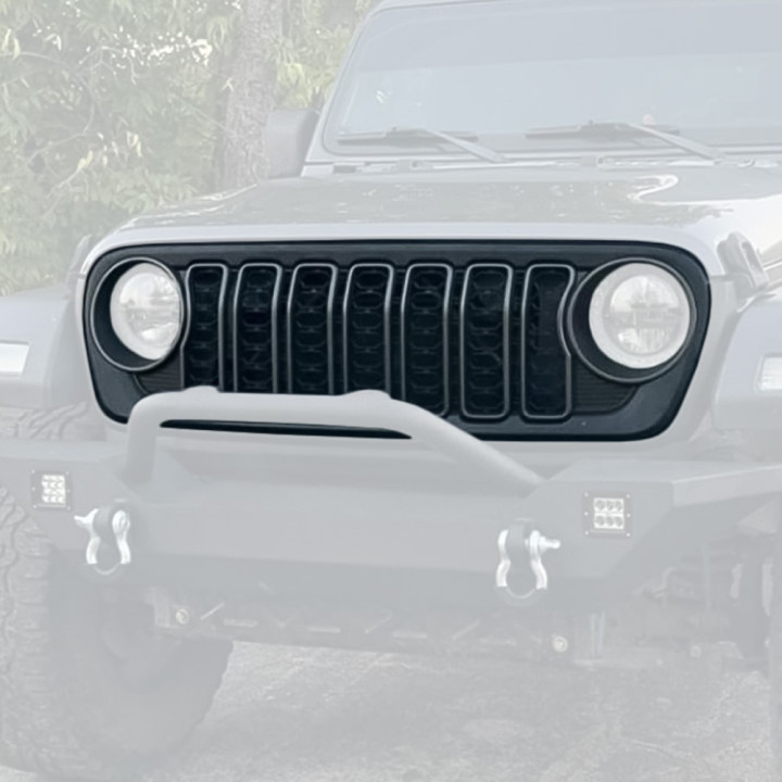Grilă, OFD, Jeep Gladiator 2020 - Prezent, Jeep Wrangler 2018 - Prezent - EDK.ro