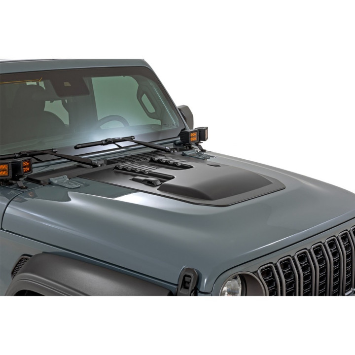 Scoică Capotă, Rough Country, Jeep Gladiator 2020 - Prezent, Jeep Wrangler 2018 - Prezent - EDK.ro