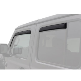 Front and Rear Window Deflectors, AVS Auto Ventshade In-Channel Ventvisor, Jeep Gladiator 2020 - Present, Jeep Wrangler 2018 - P