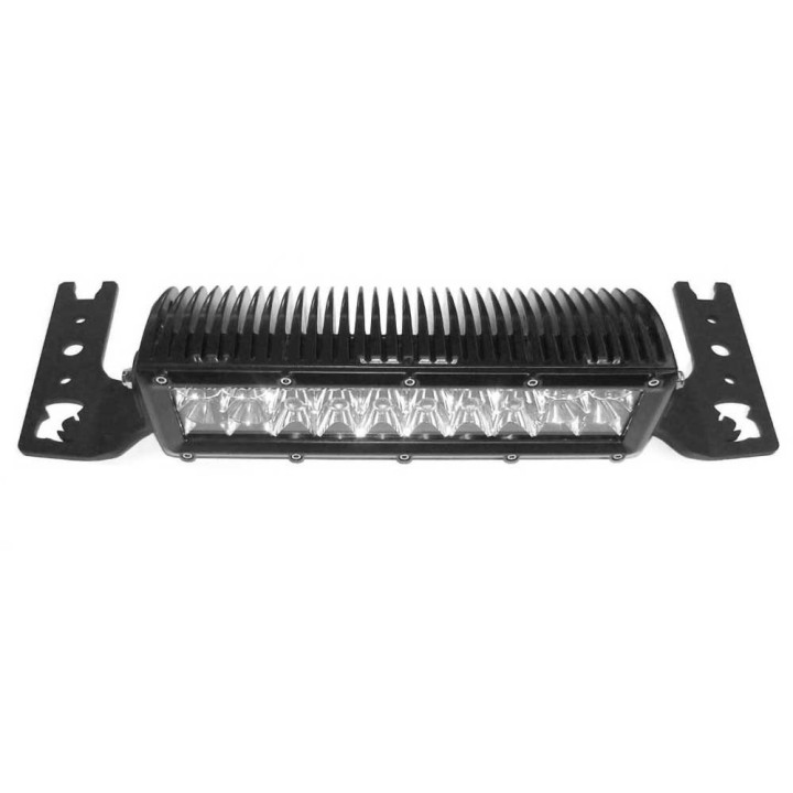 Kit de Integrare Proiectoare LED Omologate, Go Rhino Center hood mount LED bar 10" double row, Jeep Gladiator / Wrangler 2018 - 