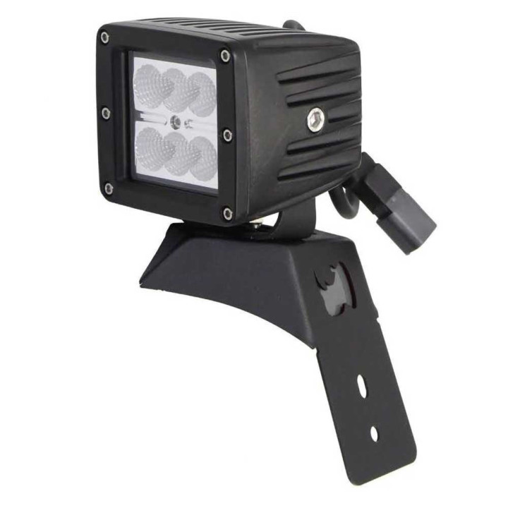 Kit de Integrare Proiectoare LED Omologate, Go Rhino Hood latch pod mount kit for a single cube LED 3x3", Jeep Gladiator / Wrang