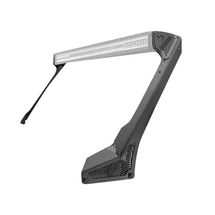 EC Approved LED Projector Integration Kit for Windshield, Go Rhino Windshield light mount bracket for 50" light bar, Jeep Gladia