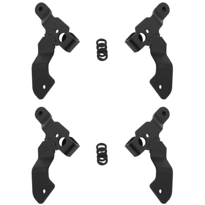 EC Approved LED Projector Integration Kit for Windshield, Go Rhino Windshield cowl mount for a LED 3x3" Dual Cube, Jeep Gladiato