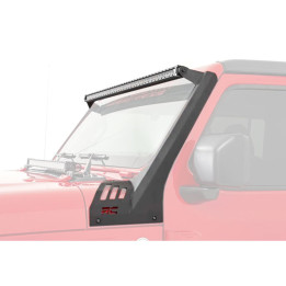 EC Approved LED Projector Integration Kit for Windshield, Rough Country LED light bar 50 " white DRL with windshield light mount