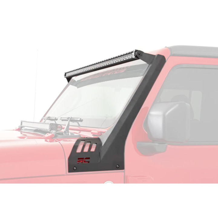 EC Approved LED Projector Integration Kit for Windshield, Rough Country LED light bar 50 " white DRL with windshield light mount