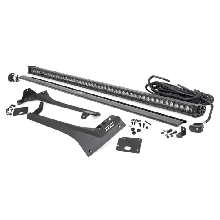 EC Approved LED Projector Integration Kit for Windshield, Rough Country LED light bar 50 " white DRL with windshield light mount