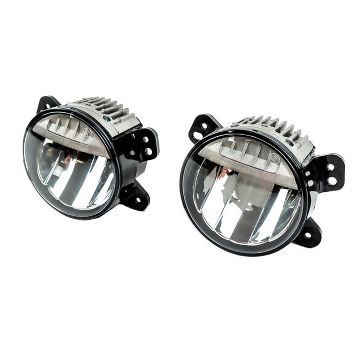 LED Fog Lights 4 Inch, OFD, Jeep Gladiator 2020 - Present, Jeep Wrangler 2018 - Present - EDK.ro