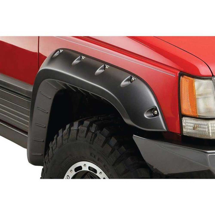 Front and Rear Fender Flares, Bushwacker Cut-Out Style, Jeep Grand Cherokee 1993 - 1998 - EDK.ro