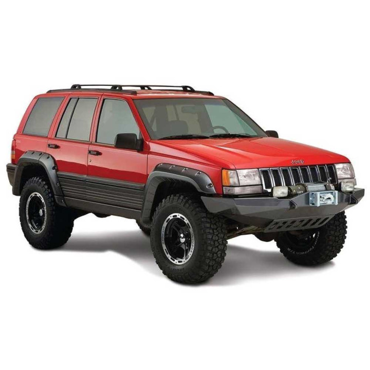 Front and Rear Fender Flares, Bushwacker Cut-Out Style, Jeep Grand Cherokee 1993 - 1998 - EDK.ro