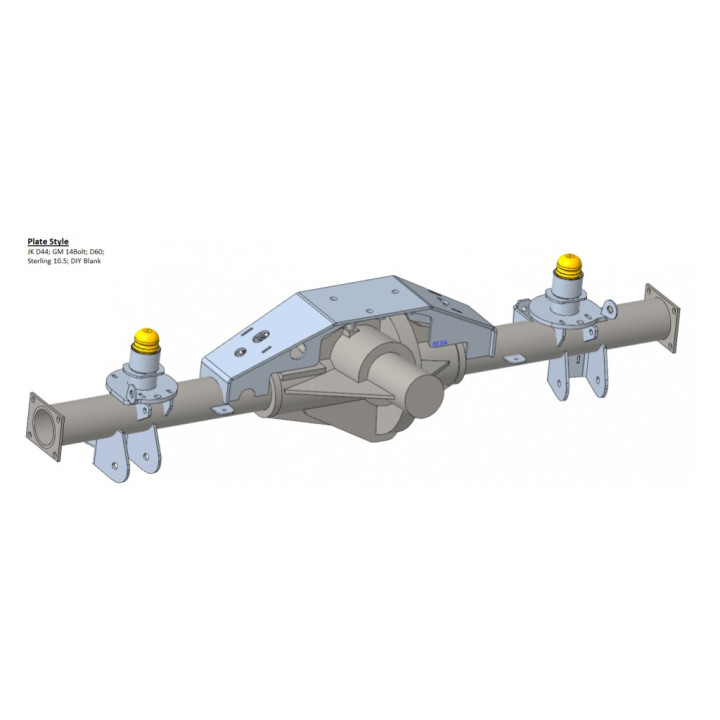 WJ to JK Dana 44 Rear Axle Swap Truss, Iron Rock Off Road, Jeep Grand Cherokee 1999 - 2004 - EDK.ro