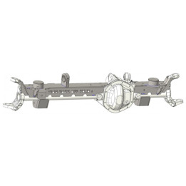 WJ to JK Dana 44 Front Axle Swap Truss, Iron Rock Off Road Lift 4 Inch, Jeep Grand Cherokee 1999 - 2004 - EDK.ro