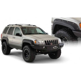 Front and Rear Fender Flares, Bushwacker Cut-Out Style, Jeep Grand Cherokee 1999 - 2004 - EDK.ro