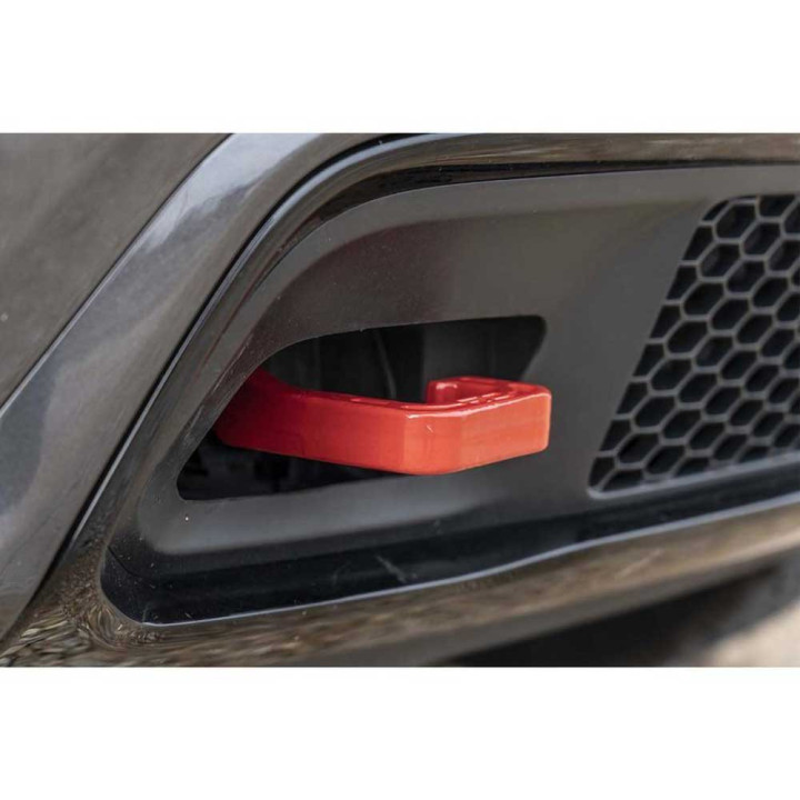 Front Tow Hooks Red, Rough Country, Jeep Grand Cherokee 2011 - 2022 - EDK.ro