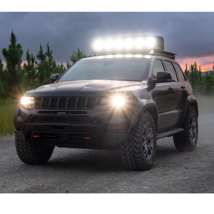 Off-Road Bullbar, Chief Products Stealth Edition WK2, Jeep Grand Cherokee 2011 - 2022 - EDK.ro