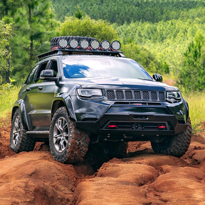Off-Road Bullbar, Chief Products Stealth Edition WK2, Jeep Grand Cherokee 2011 - 2022 - EDK.ro