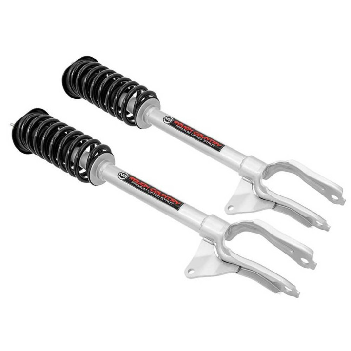 Front Coilover Struts, Rough Country N3 Premium Lift 2.5 Inch, Jeep Grand Cherokee 2011 - 2022 - EDK.ro