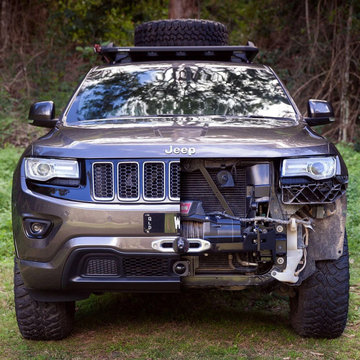 Hidden Winch Mounting Plate, Chief Products WK2 11-15, Jeep Grand Cherokee 2011 - 2022 - EDK.ro