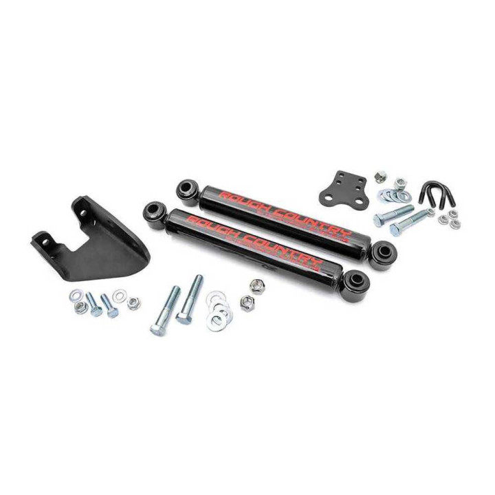 Dual Steering Stabilizer, Rough Country Lift 4-6.5 Inch, Jeep Wrangler 1987 - 1995 - EDK.ro