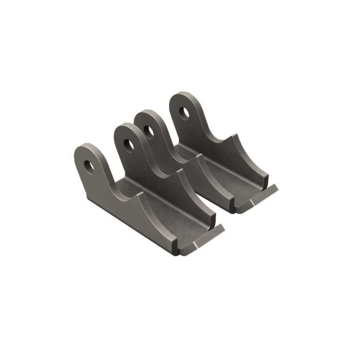 Rear Shock Axle Brackets, Barnes 4WD, Jeep Wrangler 1987 - 1995 - EDK.ro