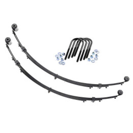 Front Leaf Springs with U-bolts, Rough Country Lift 4 Inch, Jeep Wrangler 1987 - 1995 - EDK.ro