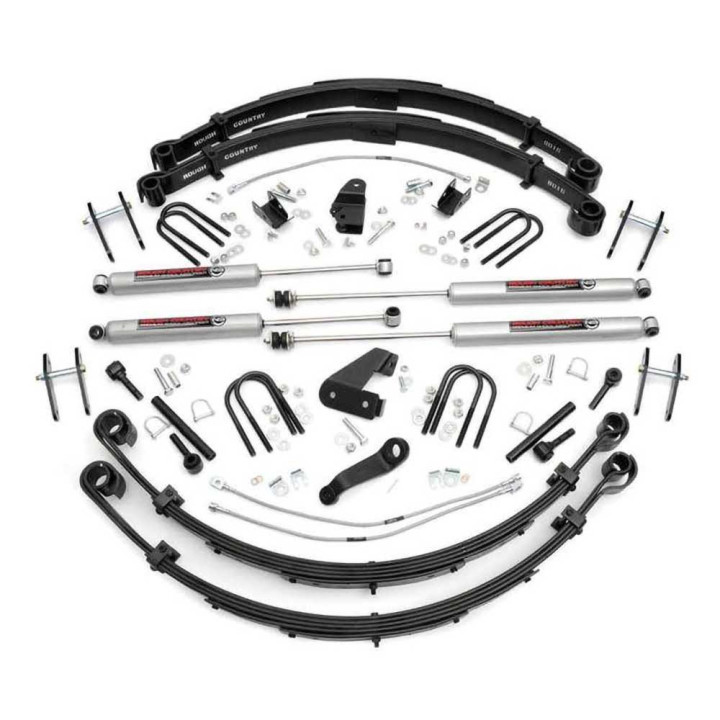 Suspension Lift Kit, Rough Country Lift 6 Inch, Jeep Wrangler 1987 - 1995 - EDK.ro