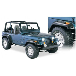 Extensii Aripi Față și Spate, Bushwacker Cut-Out Style, Jeep Wrangler 1987 - 1995 - EDK.ro