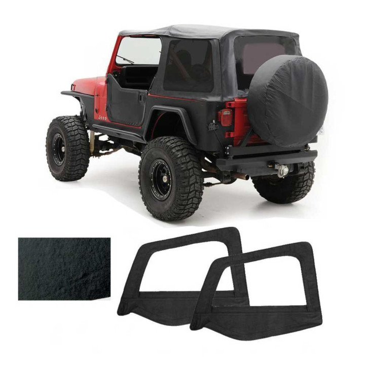 Soft Top Denim Black, Smittybilt, Jeep Wrangler 1987 - 1995 - EDK.ro