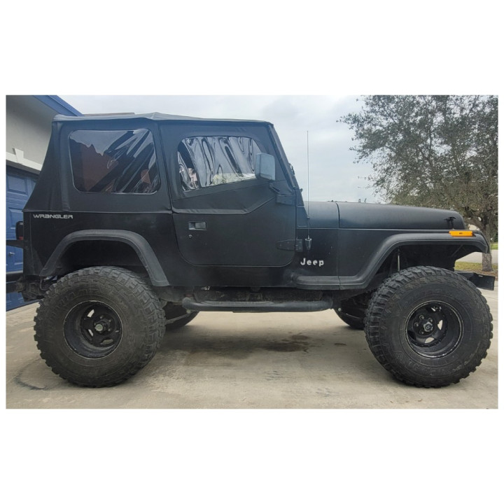 Soft Top Black Denim, Rough Country, Jeep Wrangler 1987 - 1995 - EDK.ro