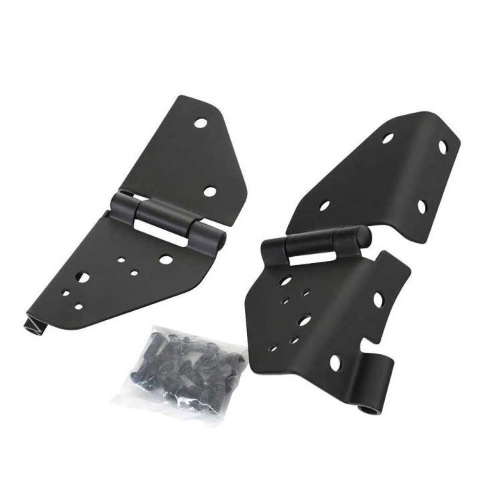 Windshield Hinges Steel Black, Smittybilt, Jeep Wrangler 1987 - 1995 - EDK.ro