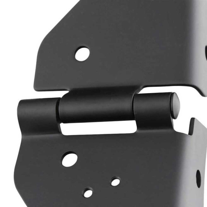 Windshield Hinges Steel Black, Smittybilt, Jeep Wrangler 1987 - 1995 - EDK.ro