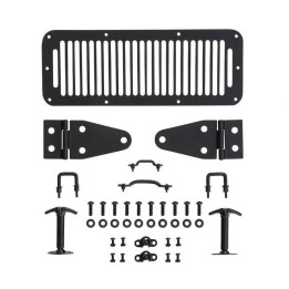 Hood Kit Steel Black, Smittybilt, Jeep Wrangler 1987 - 1995 - EDK.ro