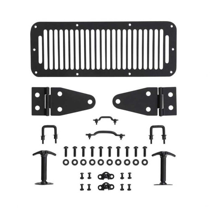 Kit Capotă Oțel Negru, Smittybilt, Jeep Wrangler 1987 - 1995 - EDK.ro