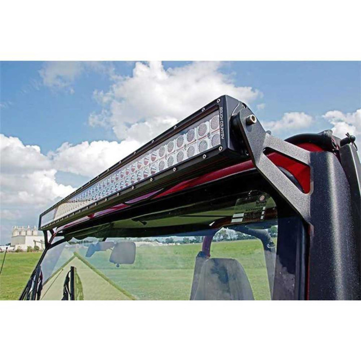 EC Approved LED Projector Integration Kit for Windshield, Rough Country Upper windshield LED straight light bar 50" mounts, Jeep